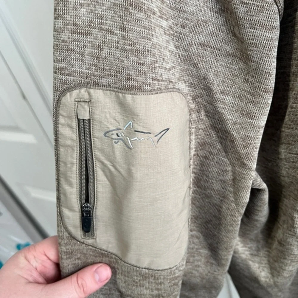 Greg‎ Norman Tan Henley Pullover Men's size XXL Golf Active Hike Travel Outdoor
